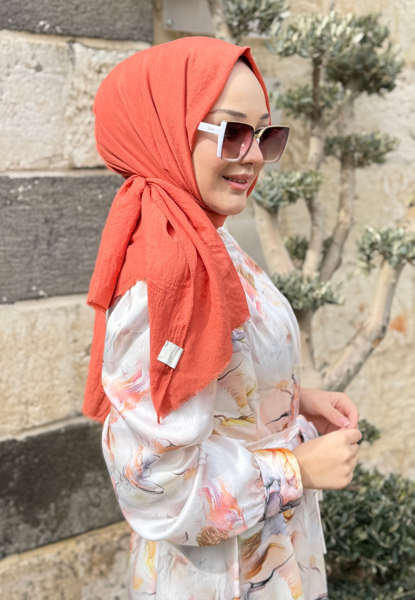 Oranj Soft Bambu Şal 