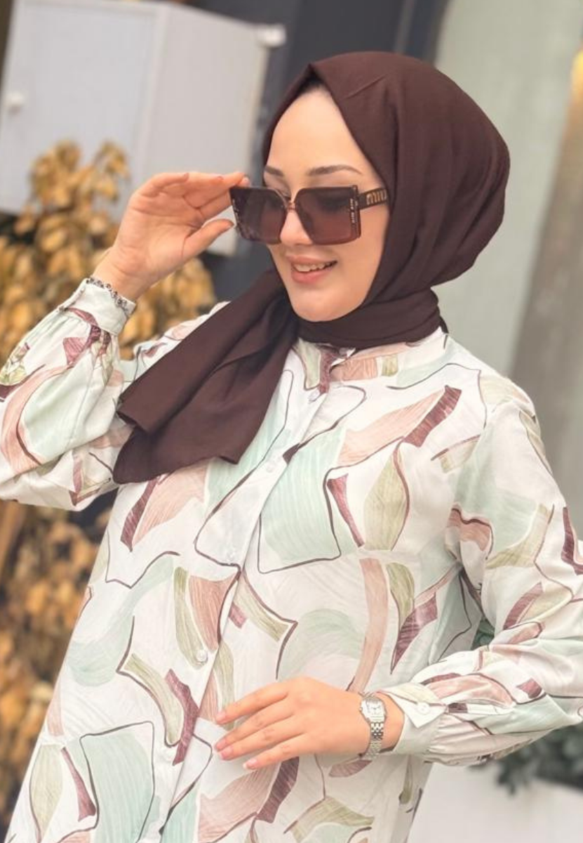 Pamuk Kraş Şal Acı Kahve 