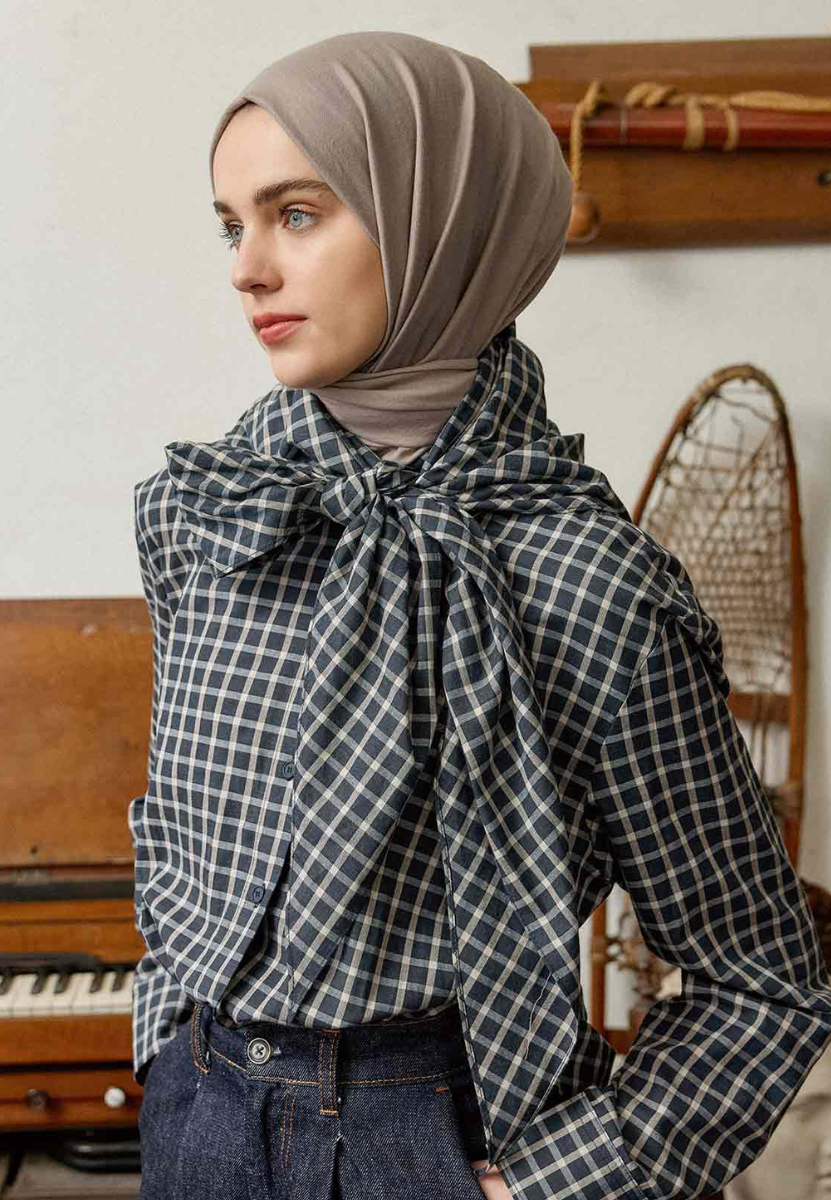 Pamuk Kraş Şal Füme