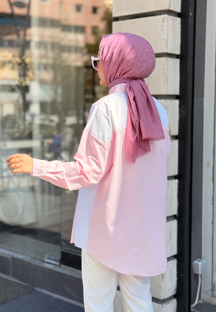 Pembe Color Poplin Gömlek