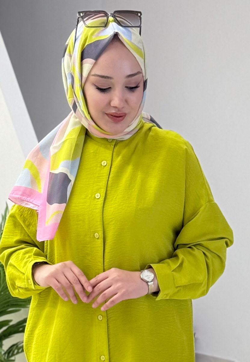 Pembe Lilyum Desenli Pamuk Şal