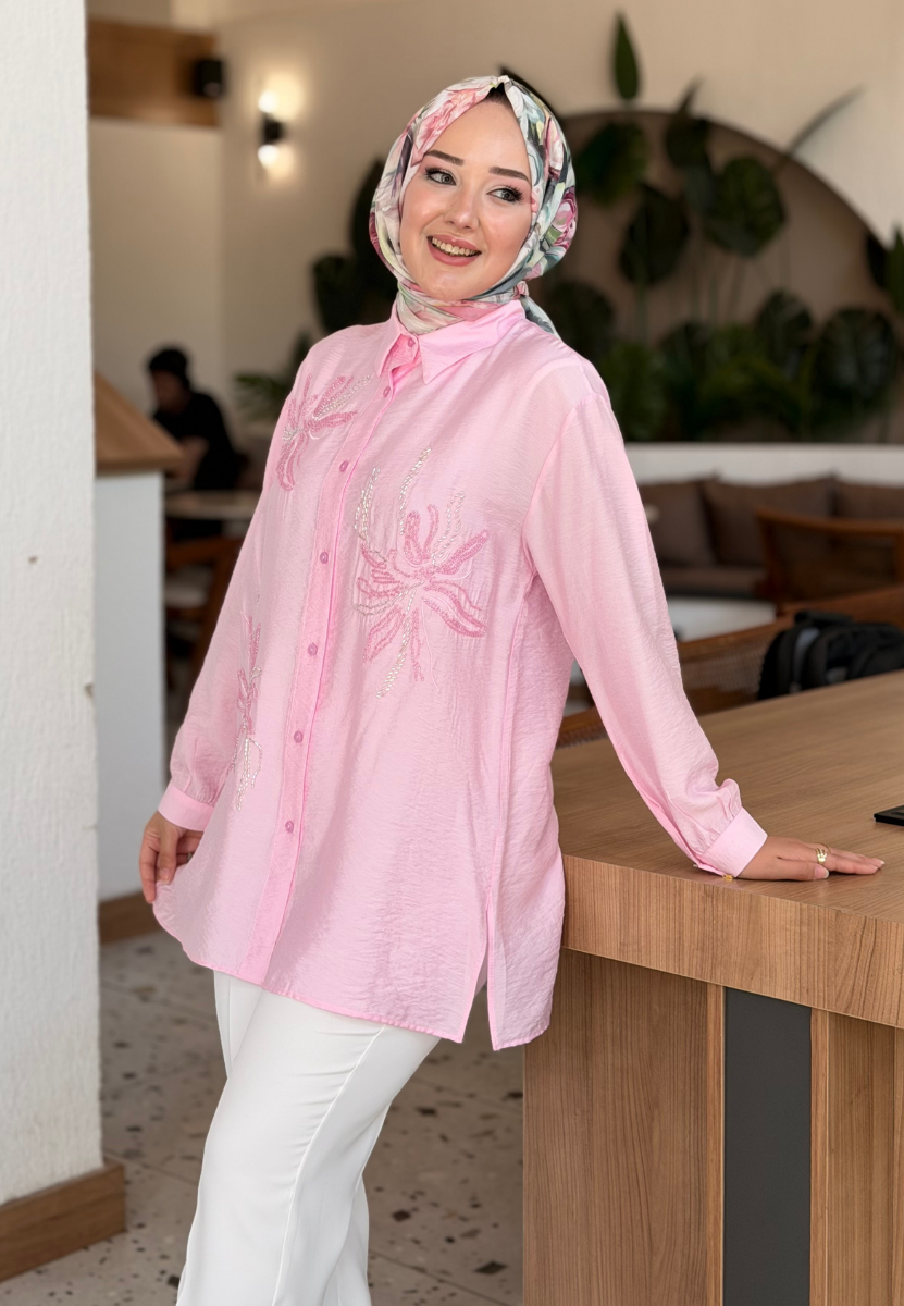 Pembe Mercan Gömlek