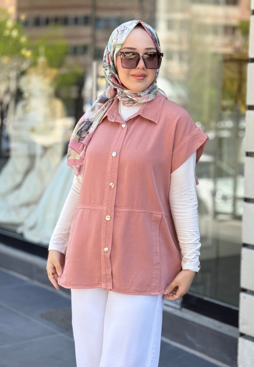 Pembe Tensel Yelek