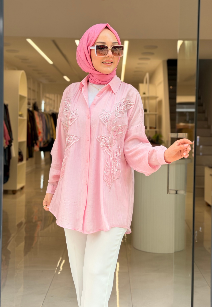 Pembe Yaprak Gömlek
