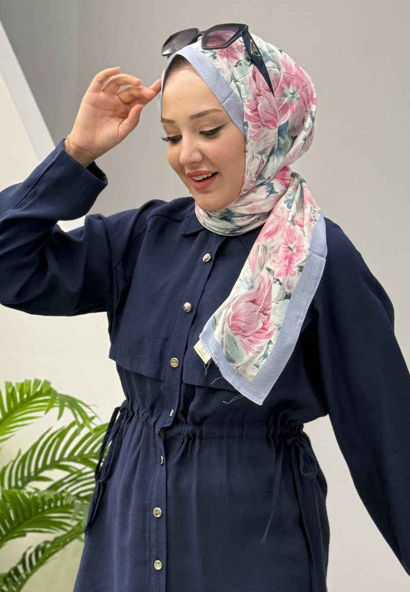 Pure Flora Pembe Rami Şal