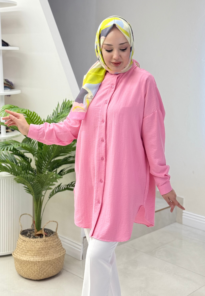 Şeker Pembe Damla Gömlek