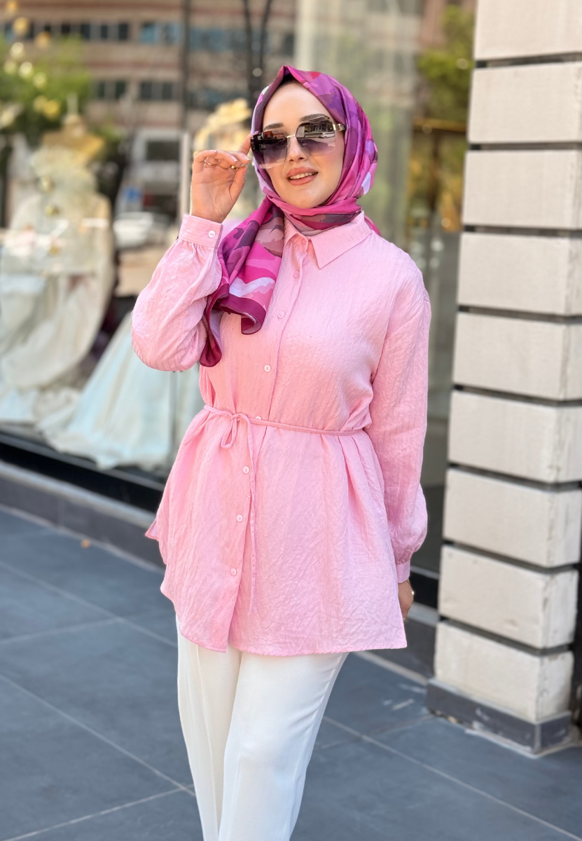 Şeker Pembe Quenn Gömlek