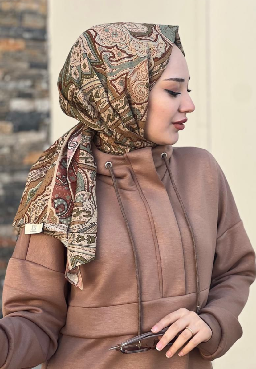 Sıara Desen Bakır Şal