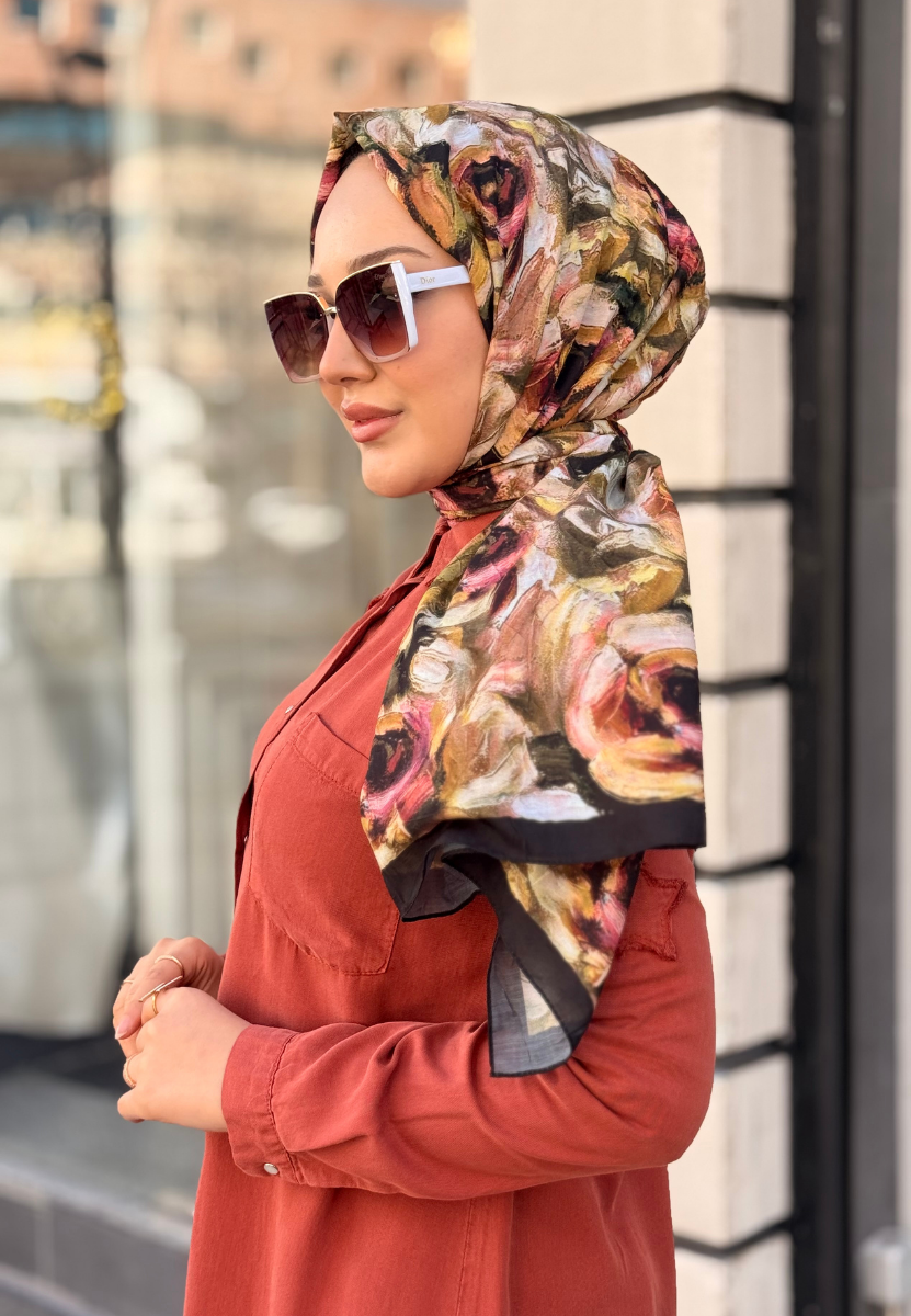 Siyah Larisa  Kraş Şal