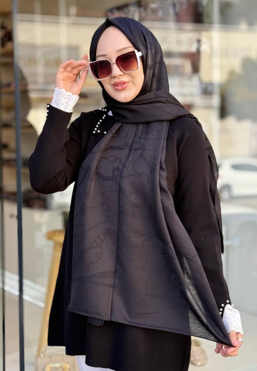 Siyah Lavia Şal 