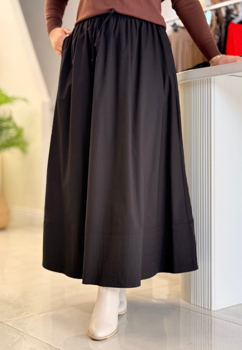Siyah  New Poplin Etek