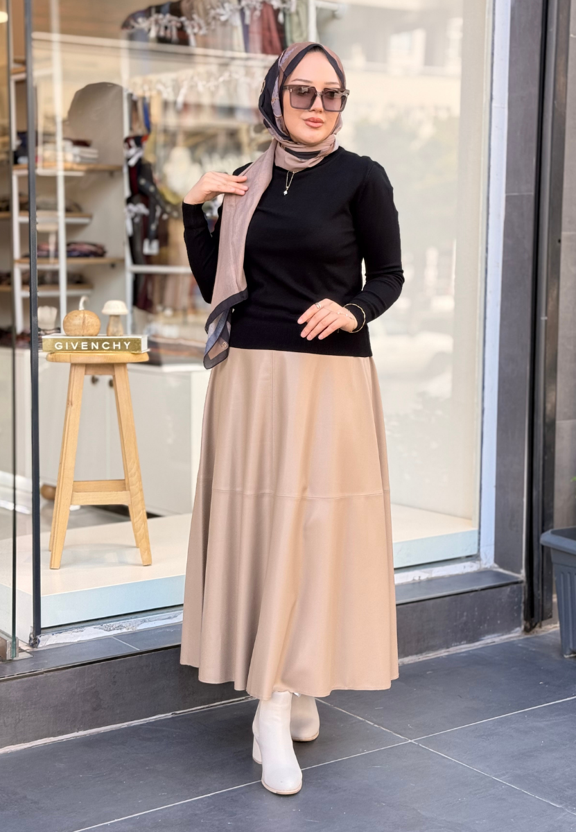 Siyah Triko Basic Tunik