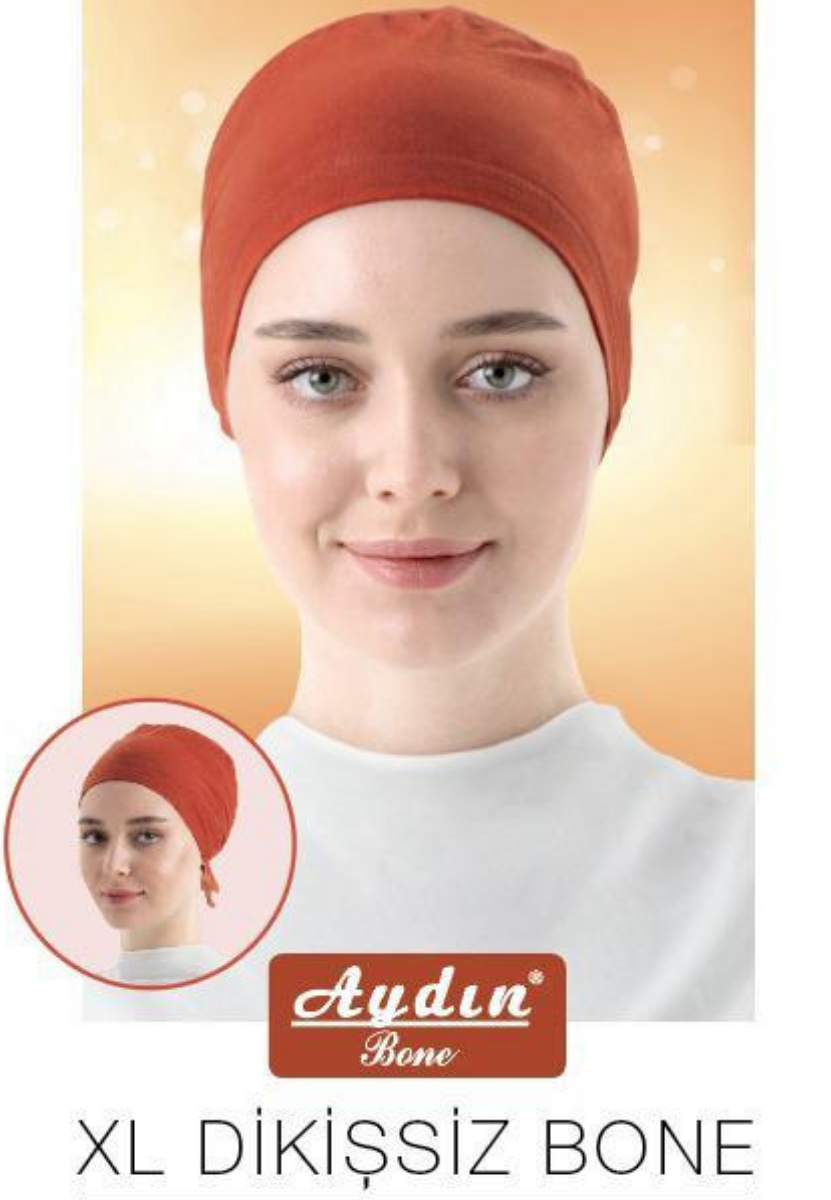 Siyah XL Dikişsiz Düz Bone 