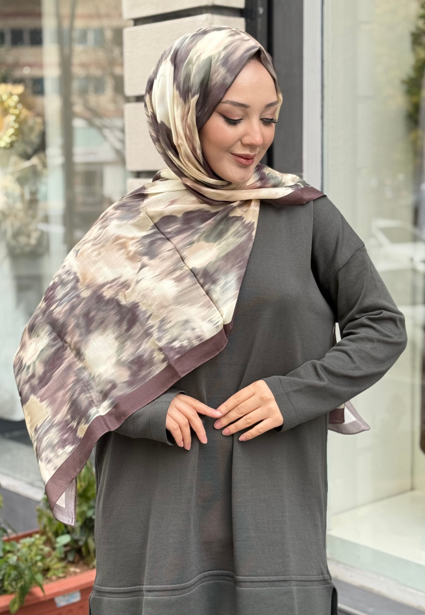 Sweet Peony V.Rose Floş Viscon Şal