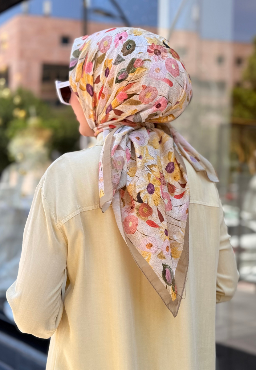Tatlı Sarı Floren Soft Eşarp