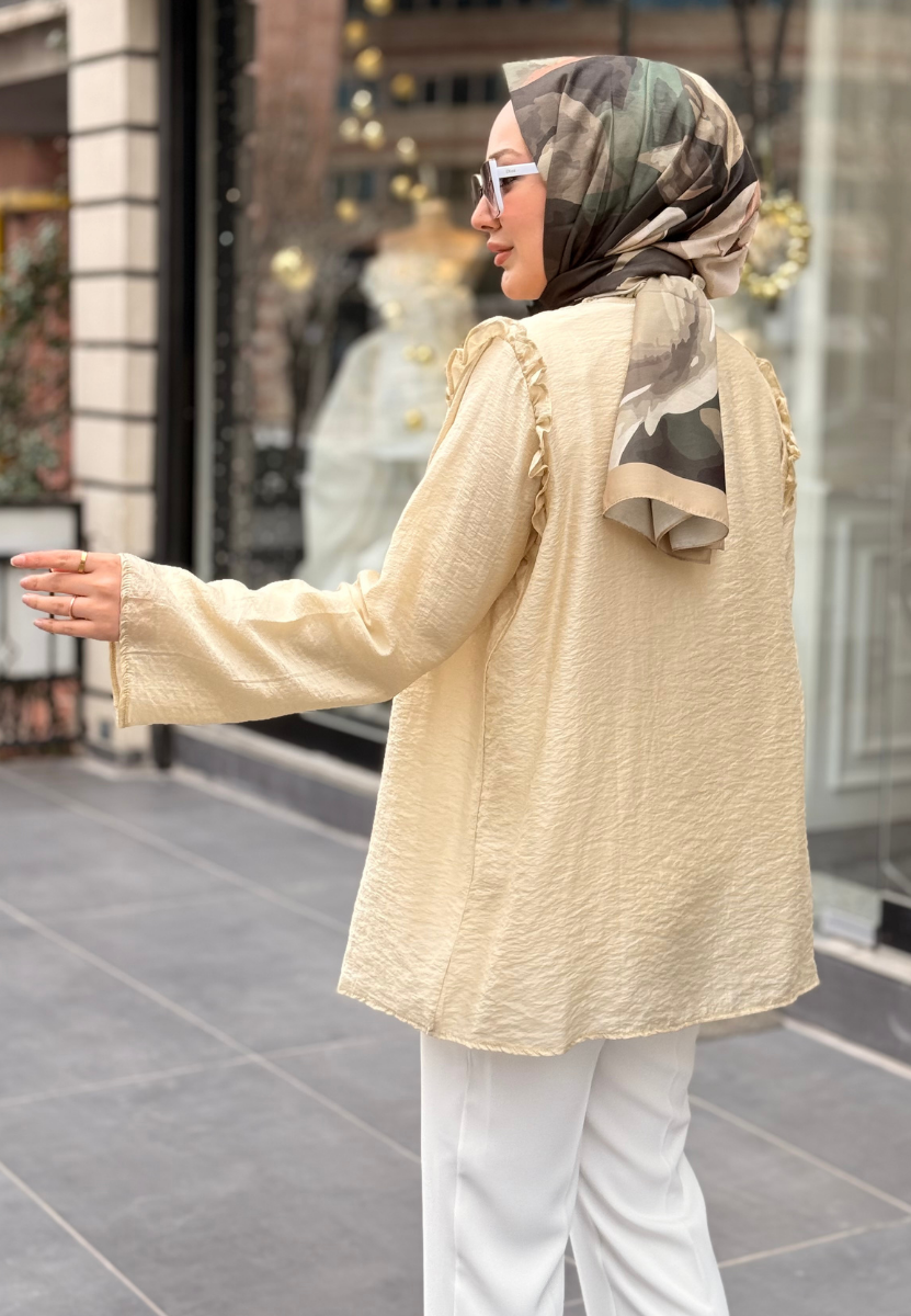 Tereyağ Sarısı Lina Kimono