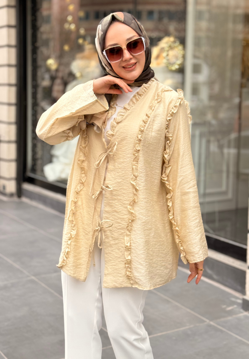 Tereyağ Sarısı Lina Kimono