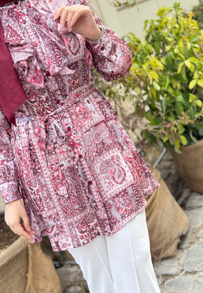 Velore Bordo Gömlek