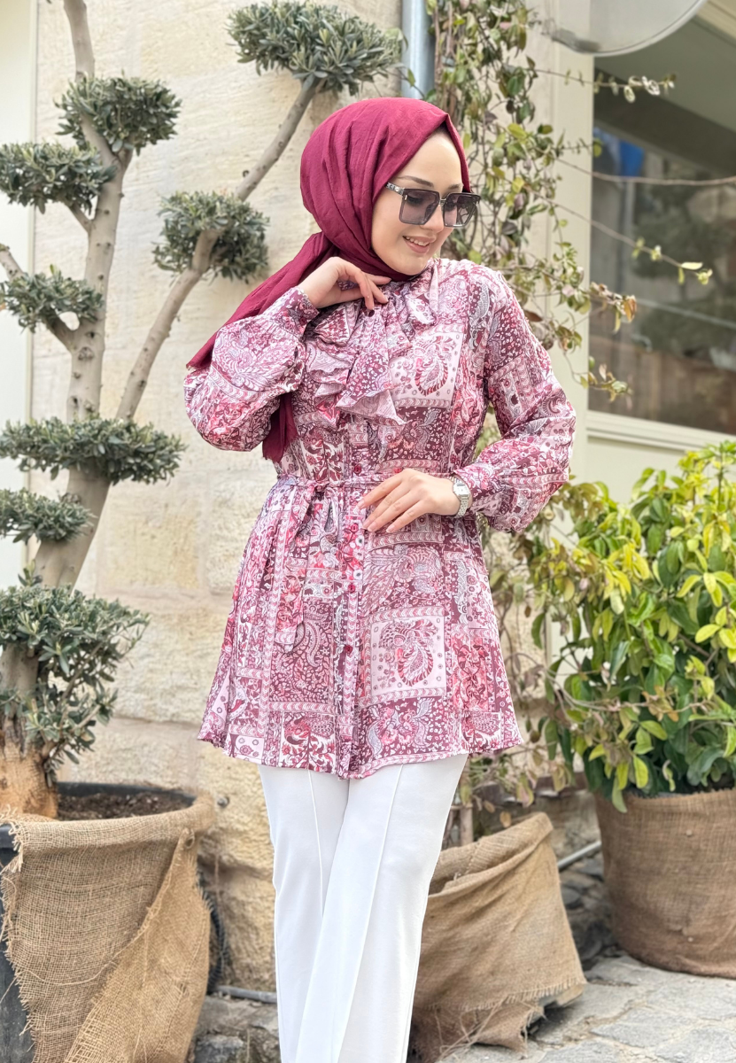 Velore Bordo Gömlek