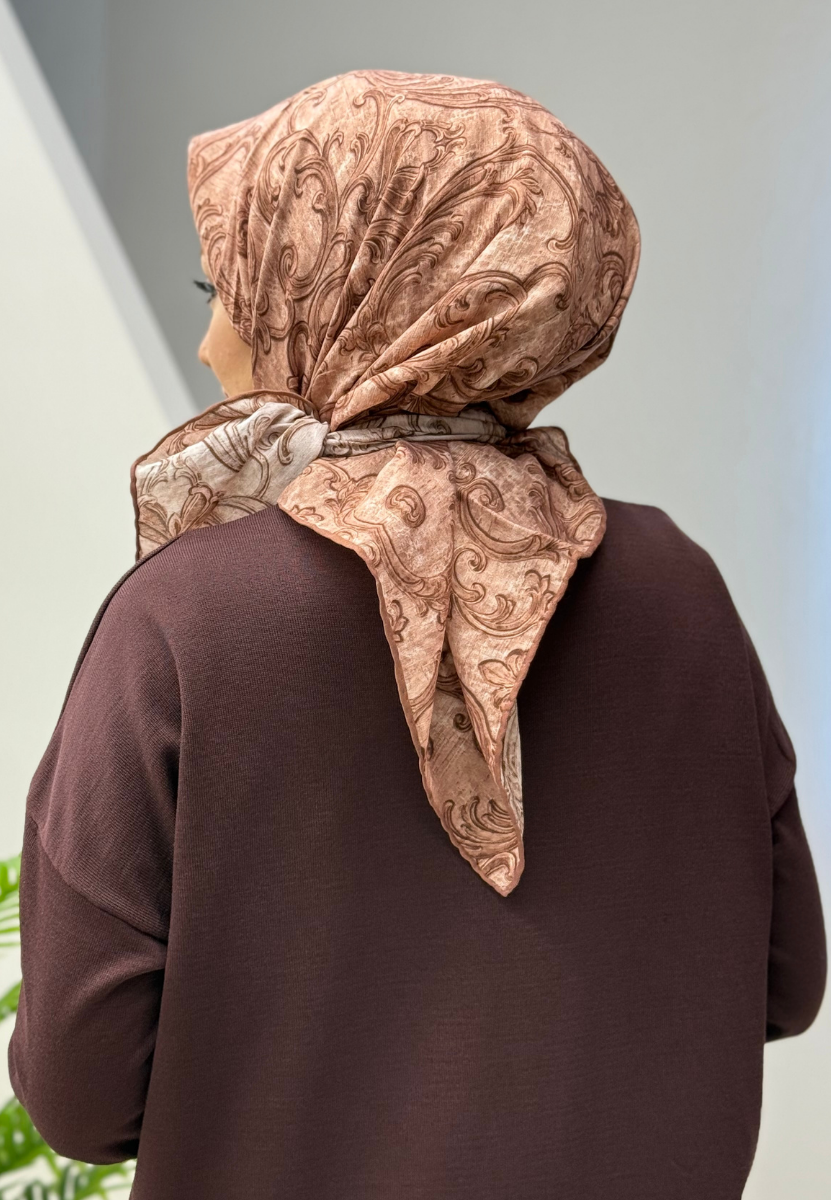 Vıntage Rose Brokar Eşarp 