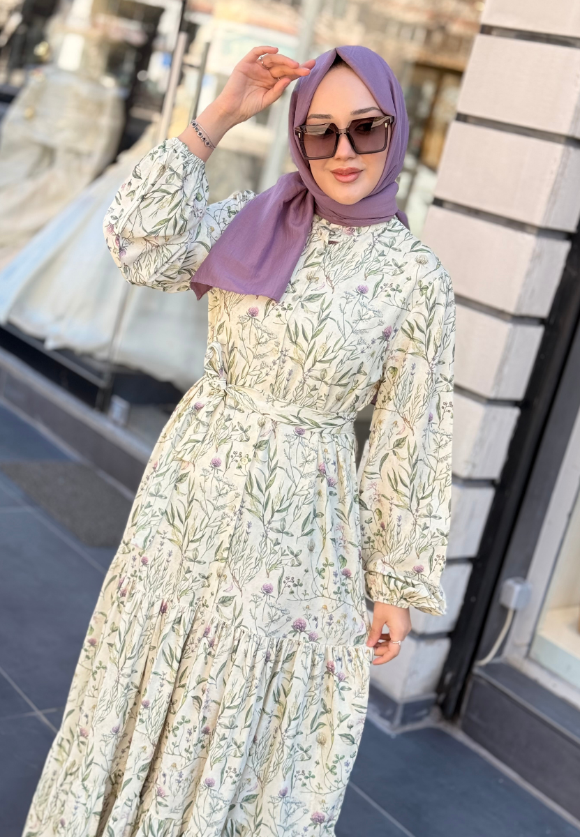 Yaz Krep Elbise 2650