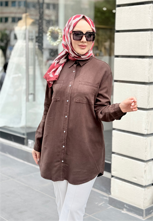 Acı Kahve Clean Tensel Gömlek