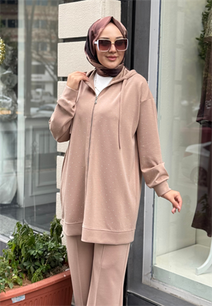 Bej Pırıltı Modal Takım