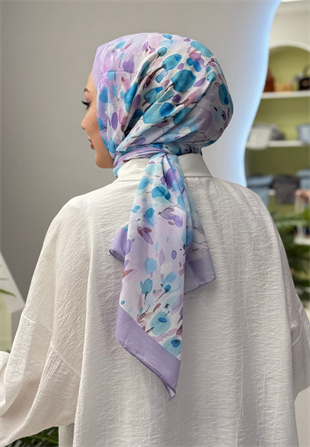 Botanik Serisi Lila Pamuk Şal
