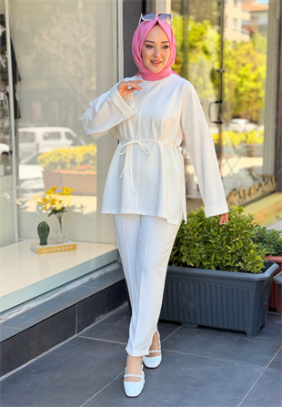 Ekru Basic Sweat