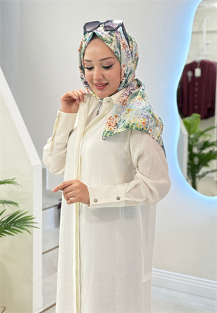 Ekru Violet Tunik