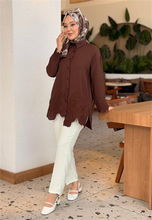 Elif Kahverengi Gömlek