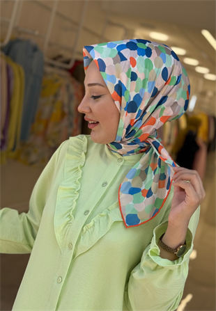 Elma Bubble Soft Eşarp