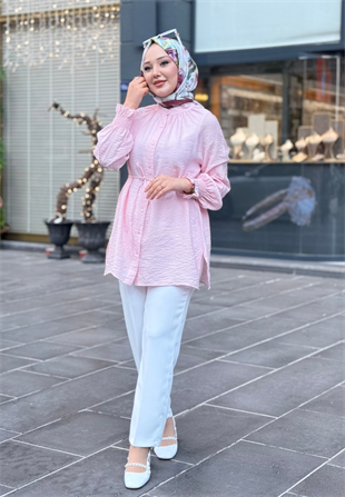 Elsa Uçuk Pembe Gömlek