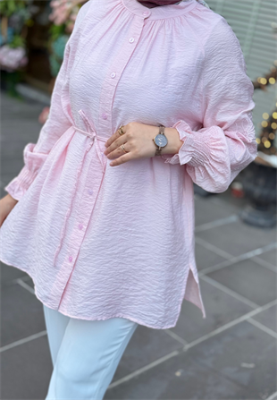 Elsa Uçuk Pembe Gömlek