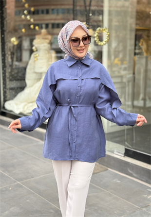 İndigo Azra Gömlek