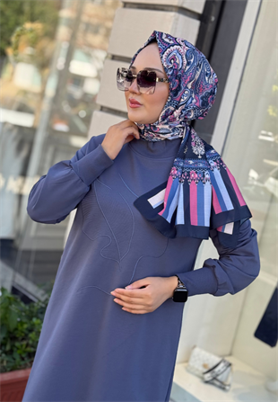 İndigo Yaprak Sweat