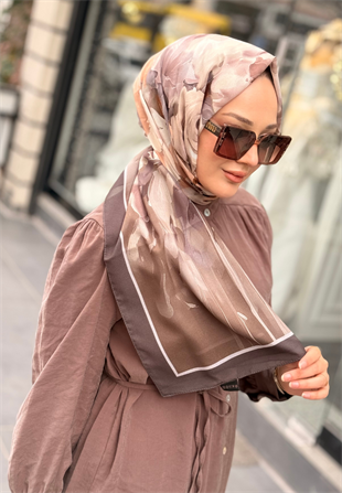 Kahve Marielle Desen Şal