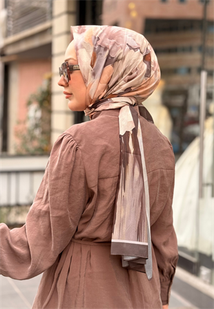 Kahve Marielle Desen Şal