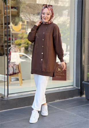 Kahverengi Arya Sweat