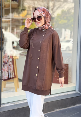 Kahverengi Arya Sweat