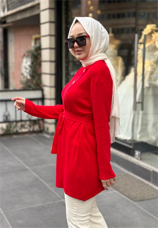 Kırmızı Verev Hırka