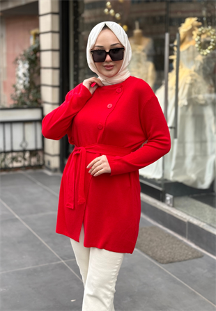 Kırmızı Verev Hırka