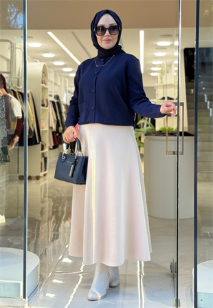 Lacivert Bomber Mini Hırka