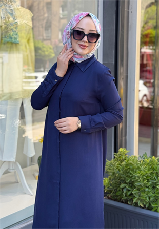 Lacivert Felli Tunik