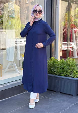 Lacivert Felli Tunik