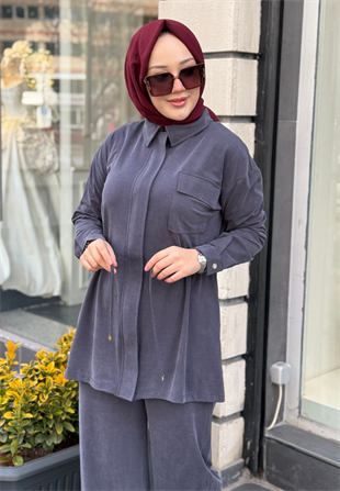 Lacivert Işıl Takım