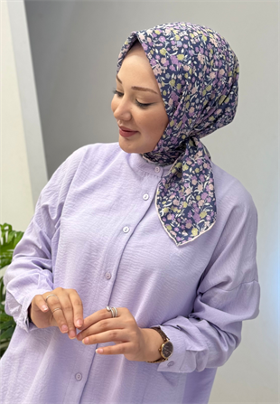 Lacivert Pıtırcık Soft Eşarp