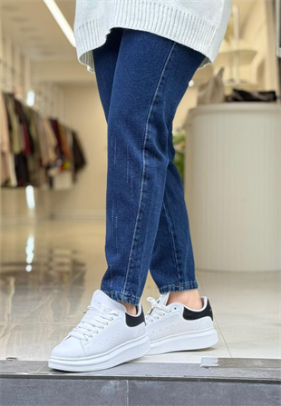 Lacivert Taşlı Denim 