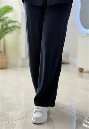 Lacivert Tensel Pantolon