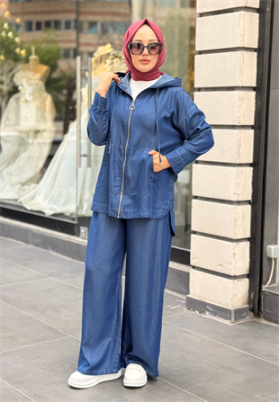 Koyu Mavi Kanguru Takım